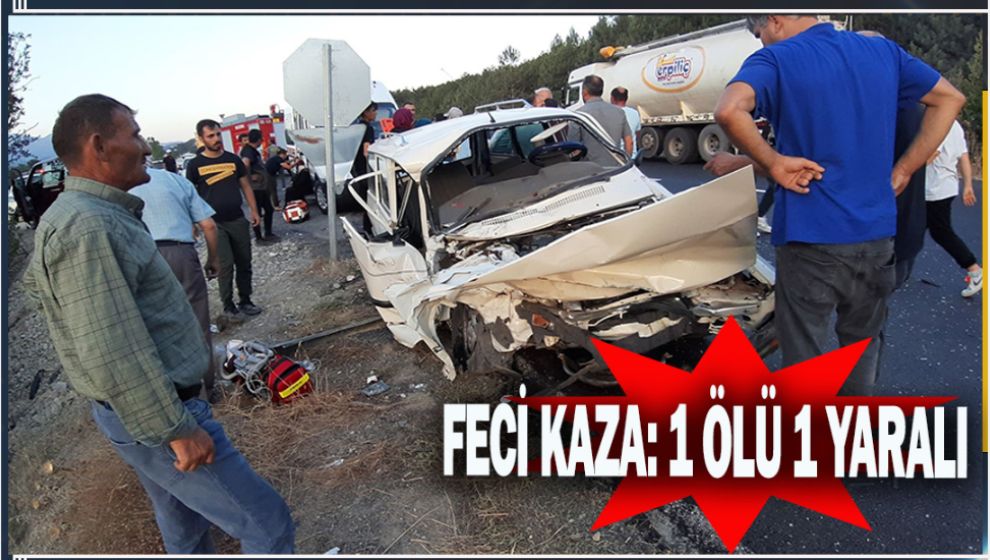 BOLU-MUDURNU YOLUNDA FECİ KAZA: 1 ÖLÜ 1 YARALI