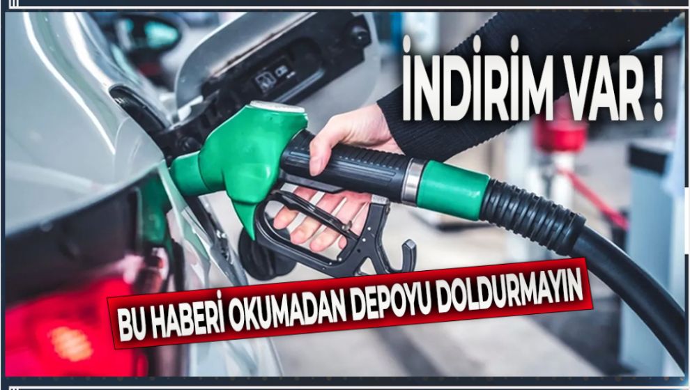 İNDİRİM VAR BU HABERİ OKUMADAN DEPOYU DOLDURMAYIN