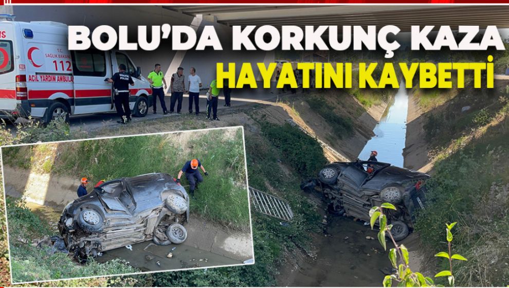 KÖPRÜDEN DÜŞEN ARAÇTAKİ BİR KİŞİ HAYATINI KAYBETTİ