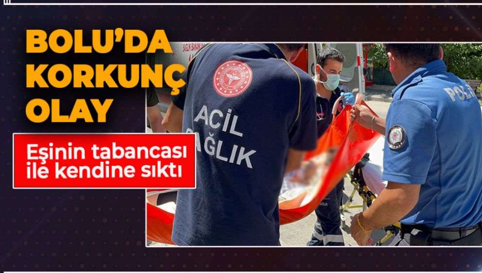 OĞLUNA MESAJ ATAN KADIN, EŞİNİN TABANCASI İLE KENDİNE SIKTI