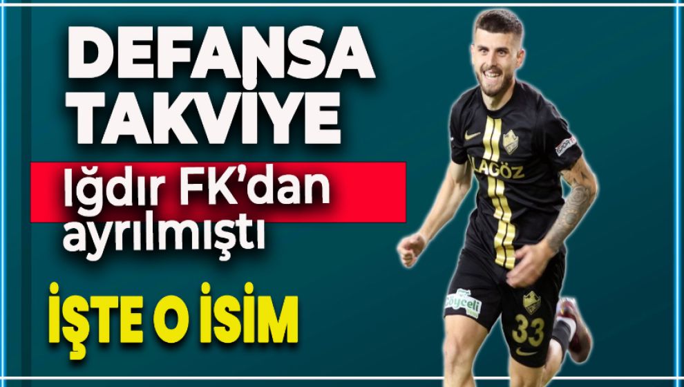 SOL BEKE TAKVİYE IĞDIR FK'DAN