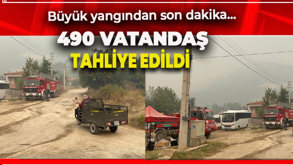 SON DAKİKA... YANGIN BÖLGESİNDEN TAHLİYELER BAŞLADI