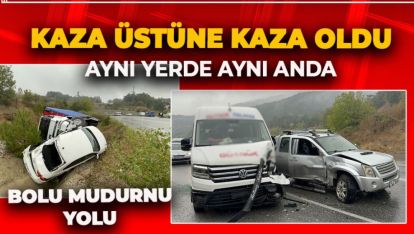 BAŞKA BİR KAZAYI HABER VERMEK İÇİN ARACINI YOLUN KENARINA ÇEKMİŞTİ