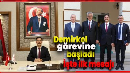 DEMİRKOL GÖREVİNE BAŞLADI. BAKAN MEMİŞOĞLU MUHAMMED HOCAYI YALNIZ BIRAKMADI