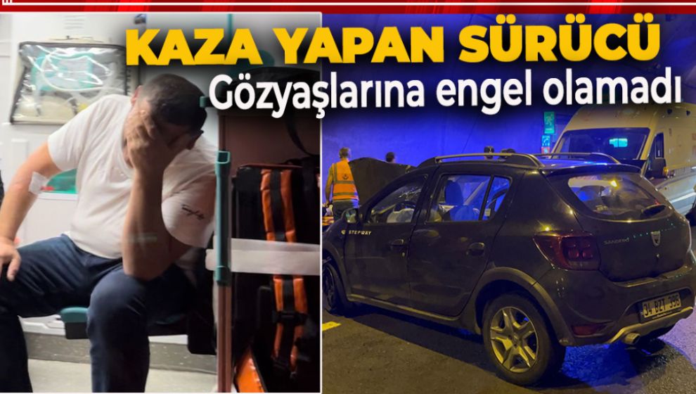 BOLU DAĞI TÜNELİ'NDE OTOMOBİL ACİL ÇIKIŞ KAPISINA ÇARPTI: 3 YARALI