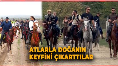 80 AT BİNİCİSİ AT YAYLASINDA DOĞANIN TADINI ÇIKARDI