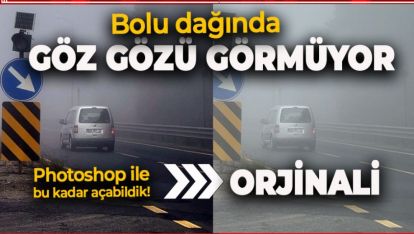 BOLU DAĞINDA SİS GÖRÜŞÜ 30 METREYE DÜŞÜRDÜ