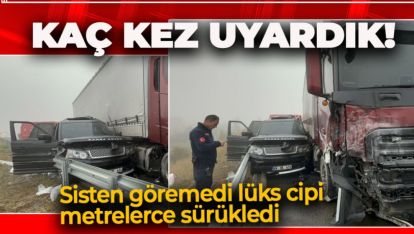 SİS YÜZÜNDEN YAŞANAN KAZADA 3 KİŞİ YARALANDI