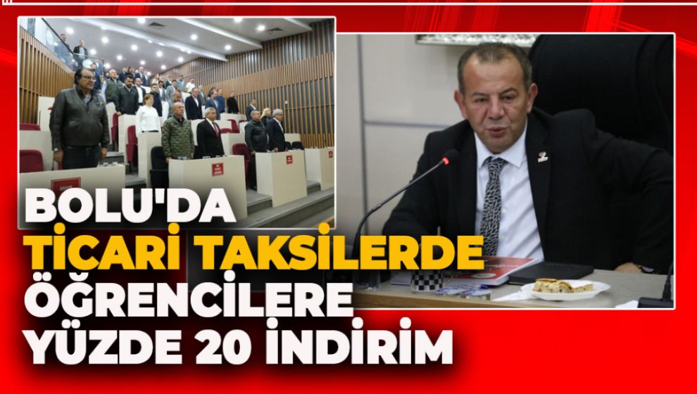 BOLU'DA TİCARİ TAKSİLERDE ÖĞRENCİLERE YÜZDE 20 İNDİRİM