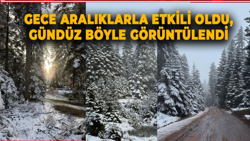 GECE ARALIKLARLA ETKİLİ OLDU, GÜNDÜZ BÖYLE GÖRÜNTÜLENDİ