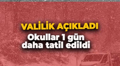 BOLU'DA EĞİTİME BİR GÜN DAHA ARA VERİLDİ