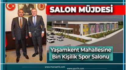 COŞKUNYÜREK BİN KİŞİLİK SPOR SALONU MÜJDESİNİ VERDİ