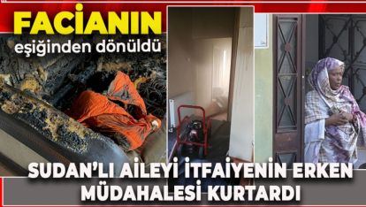 ISINMAK İÇİN AÇTIKLARI ELEKTRİKLİ SOBA APARTMANI YAKIYORDU