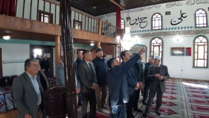 RESTORASYON ÇALIŞMASI TAMAMLANAN CAMİDE 5 AY SONRA İLK NAMAZ