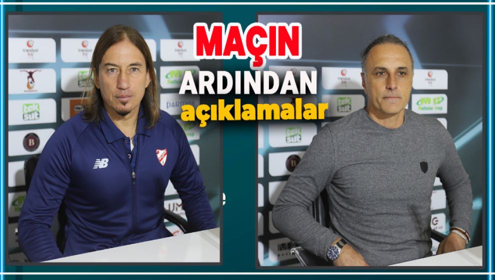 BANDIRMASPOR BOLUSPOR MAÇININ ARDINDAN TEKNİK AÇIKLAMALAR