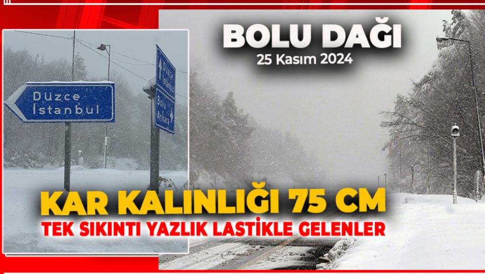 BOLU DAĞINDA KAR KALINLIĞI 75 CM'İ AŞTI