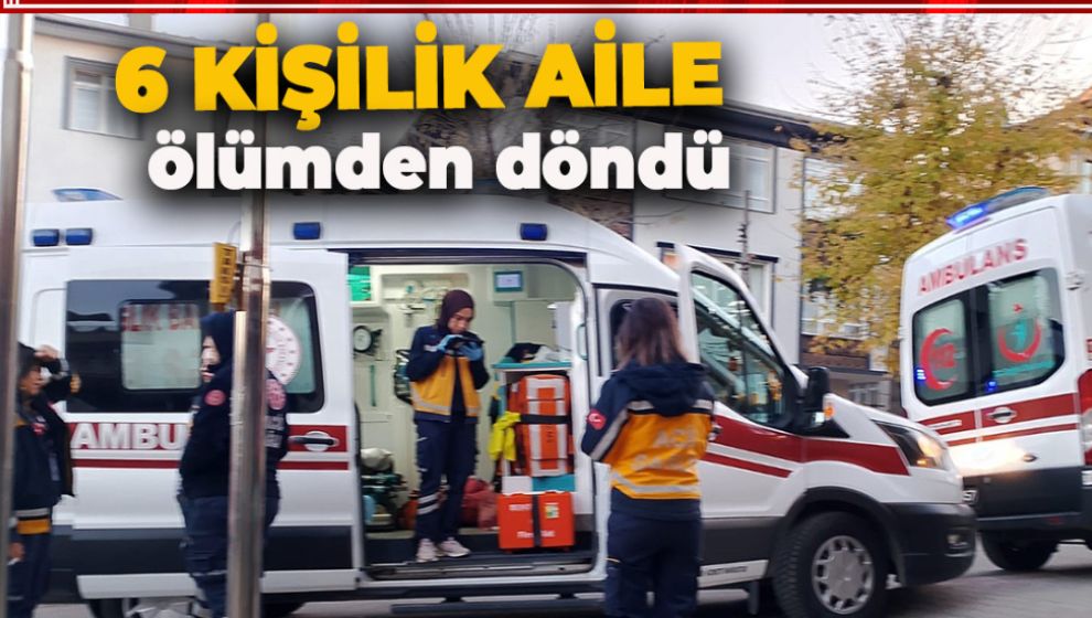 BOLU'DA 6 KİŞİLİK AİLE ÖLÜMDEN DÖNDÜ