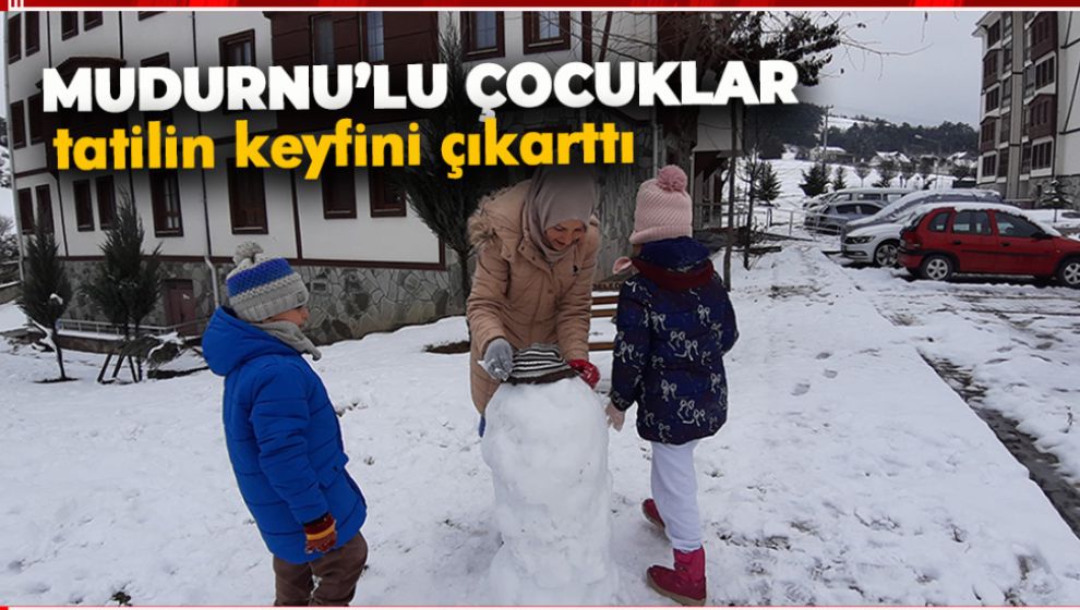 TATİLİ FIRSATA ÇEVİREN MUDURNULU ÇOCUKLAR, KARIN TADINI ÇIKARDI