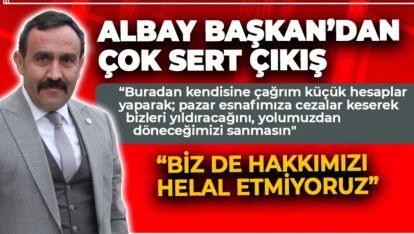 BAŞKAN ALTINDAL "BİZ DE HAKKIMIZI HELAL ETMİYORUZ"