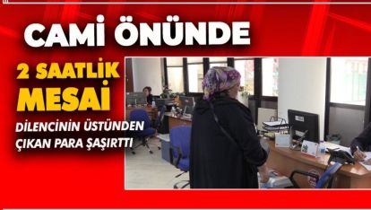 TEMİZ İŞ! 2 SAATTE  BİN 554 TL TOPLAMIŞ