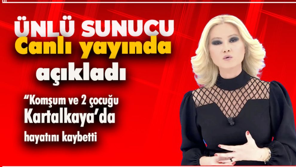 MÜGE ANLI BOLU'DAKİ YANGINDA KOMŞUSUNU KAYBETTİ